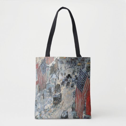 フレデリック・チルドハサムによる57通りのフラグ トートバッグ (正面)