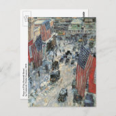 フレデリック・チルドハサムによる57通りのフラグ ポストカード (正面/裏面)