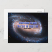 フレデリック・ド感動的ウグラス引用文「進捗」 ポストカード (正面/裏面)