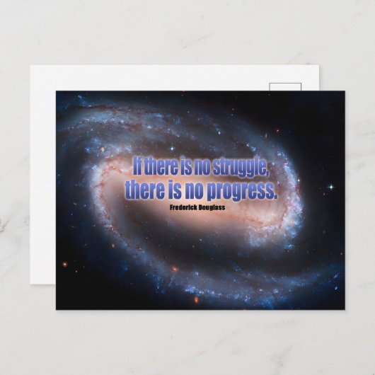 フレデリック・ド感動的ウグラス引用文「進捗」 ポストカード (正面/裏面)