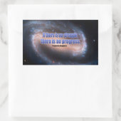 フレデリック・ド感動的ウグラス引用文「進捗」 長方形シール (バッグ)