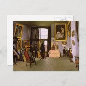 フレデリック・バジル – ザ・アーティストズスタジオ、Rue Condamine ポストカード (正面/裏面)
