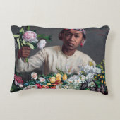 フレデリック・バジル – 牡丹の若い女性 アクセントクッション (裏面)