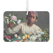 フレデリック・バジル – 牡丹の若い女性 カーエアーフレッシュナー (裏面)