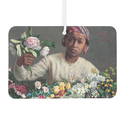 フレデリック・バジル – 牡丹の若い女性 カーエアーフレッシュナー (正面)