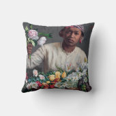 フレデリック・バジル – 牡丹の若い女性 クッション (裏面)