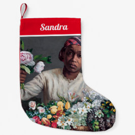 フレデリック・バジル – 牡丹の若い女性 スモールクリスマスストッキング