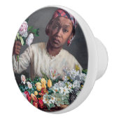 フレデリック・バジル – 牡丹の若い女性 セラミックノブ (右)