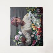 フレデリック・バジル – 牡丹の若い女性 タペストリー (正面)