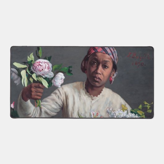 フレデリック・バジル – 牡丹の若い女性 デスクマット (正面)