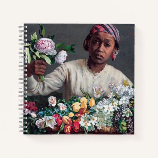 フレデリック・バジル – 牡丹の若い女性 ノートブック (正面)