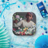 フレデリック・バジル – 牡丹の若い女性 ペーパープレート (パーティー)