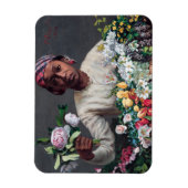 フレデリック・バジル – 牡丹の若い女性 マグネット (縦)