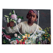 フレデリック・バジル – 牡丹の若い女性 ラージペーパーバッグ (裏面)