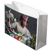 フレデリック・バジル – 牡丹の若い女性 ラージペーパーバッグ (正面アングル)