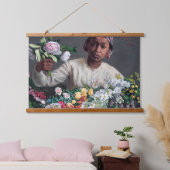 フレデリック・バジル – 牡丹の若い女性 吊り下げ型タペストリー (寝室)