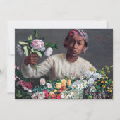 フレデリック・バジル – 牡丹の若い女性 招待状 (正面)