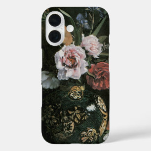 フレデリック・バジールによるアフリカの女性と芍薬、 花 iPhone 16ケース