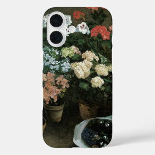 フレデリック・バジールによる花の研究、アンティークアート iPhone 16ケース