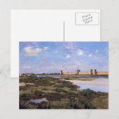 フレデリック・バジール - エーグ・モルトの風景 ポストカード (正面/裏面)