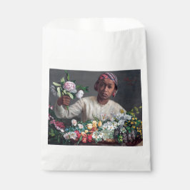 フレデリック・バジール - ピオニーを持つ若い女性 フェイバーバッグ