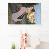 フレデリック・バジール - ピンクのドレス 横断幕 (インサイチュ)