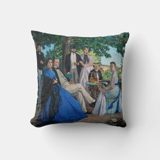 フレデリック・バジール - 家族の再会 クッション (正面)