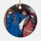 フレデリック・バートンによる砲塔階段での会合 セラミックオーナメント (裏面)