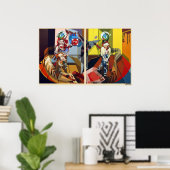 フレデリック・ベルアンガーfemme&homme jambes croisees ポスター (ホームオフィス)