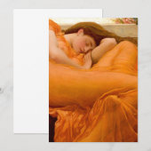 フレデリック・リーハイトンによる『炎のジューン』 招待状 (正面/裏面)