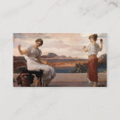 フレデリック・レイトンによるスケッチの曲げ 名刺 (裏面)