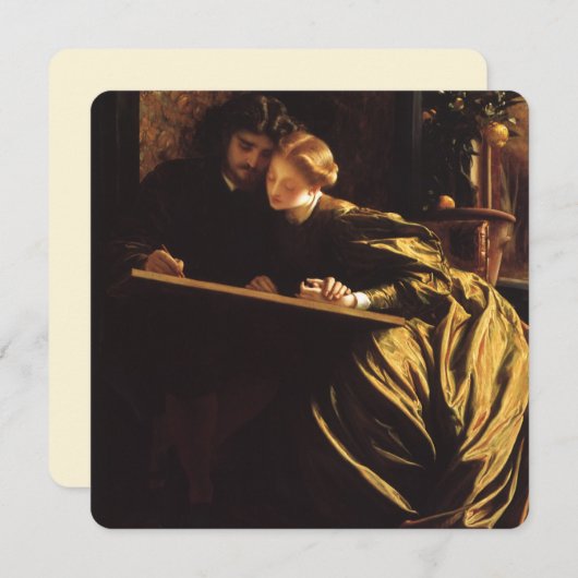 フレデリック・レイトン卿による画家のハネムーン (正面/裏面)