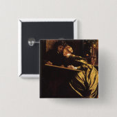 フレデリック・レイトン卿による画家のハネムーン 缶バッジ (正面&裏面)