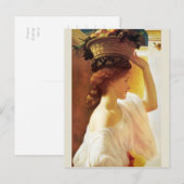 フレデリック・レイトン・ガールと果物のバスケットCC0955 ポストカード (正面/裏面)