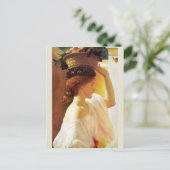 フレデリック・レイトン・ガールと果物のバスケットCC0955 ポストカード (スタンド正面)