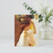 フレデリック・レイトン・ガール(フルーツバスケット付きCC0953) ポストカード (スタンド正面)