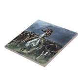 フレデリック・レミンのスタンピード・ウェスタン・アートに捕まる タイル (側面)