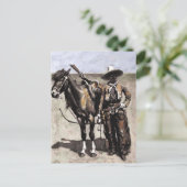 フレデリック・レミントンによるテキサス州のメキシコのバッカロ ポストカード (スタンド正面)