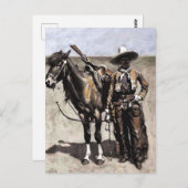 フレデリック・レミントンによるテキサス州のメキシコのバッカロ ポストカード (正面/裏面)