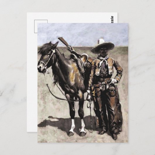 フレデリック・レミントンによるテキサス州のメキシコのバッカロ ポストカード (正面/裏面)