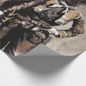 フレデリック・レミントンによるテキサス州のメキシコのバッカロ ラッピングペーパー (角)