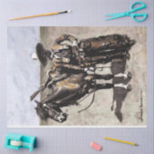 フレデリック・レミントンによるテキサス州のメキシコのバッカロ 薄葉紙 (クラフト)