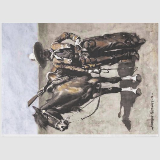 フレデリック・レミントンによるテキサス州のメキシコのバッカロ 薄葉紙 (正面)