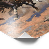 フレデリック・レミントンによる材木用ダッシュ フォトプリント            (角)