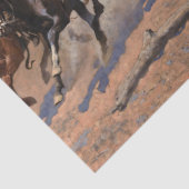 フレデリック・レミントンによる材木用ダッシュ 薄葉紙 (詳細)