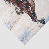 フレデリック・レミントンによる西部劇アート「空の鞍」 薄葉紙 (詳細)