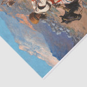 フレデリック・レミントンのインディアン・トラッパー 薄葉紙 (詳細)