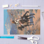 フレデリック・レミントンのインディアン・トラッパー 薄葉紙 (クラフト)