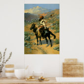 フレデリック・レミントンのインディアン・トラッパー(1889) ポスター (キッチン)
