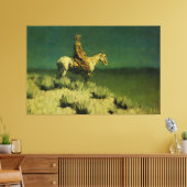 フレデリック・レミントンのナイトヘルダー（1908年頃） キャンバスプリント (インサイチュ (リビング))